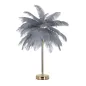 LAMPA STOŁOWA PALM SZARA 55X60 cm